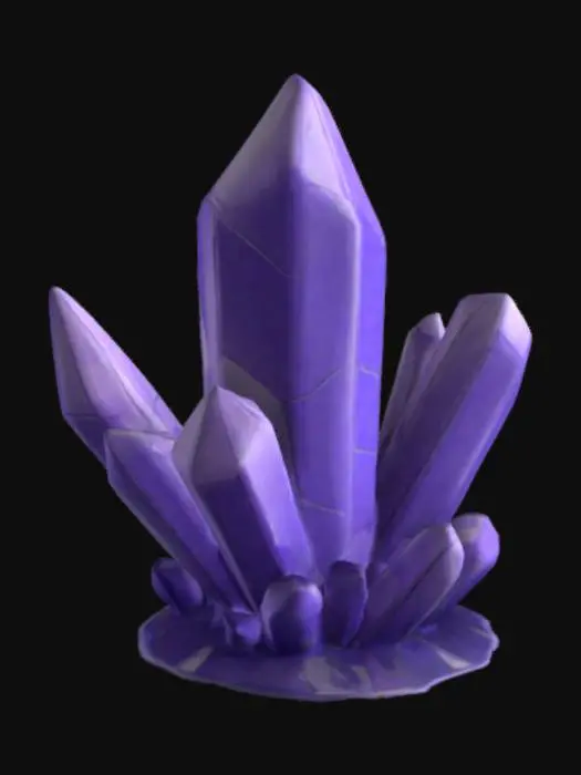 3D model for Amethyst Crystal Cluster