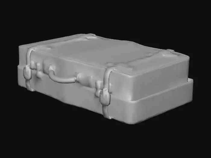 3D model for Vintage Leather Suitcase
