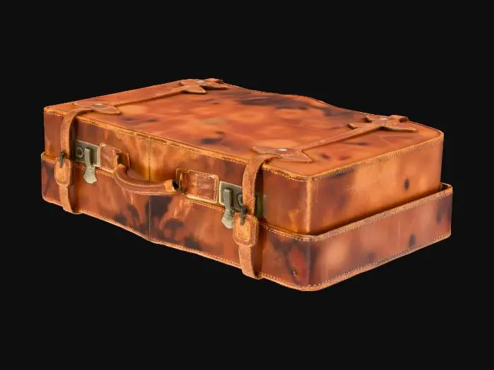 3D model for Vintage Leather Suitcase