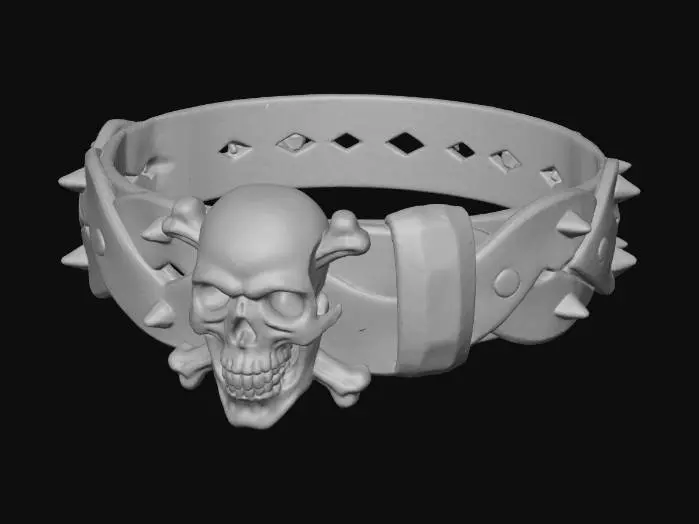 3D model for Skull and Spikes Belt