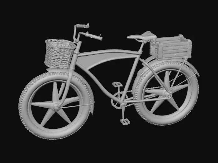 3D model for Retro Cruiser Bicycle