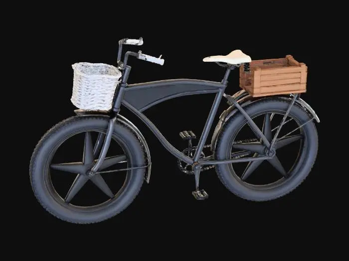 3D model for Retro Cruiser Bicycle