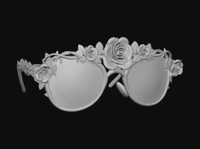 3D model for Gothic Rose Glasses