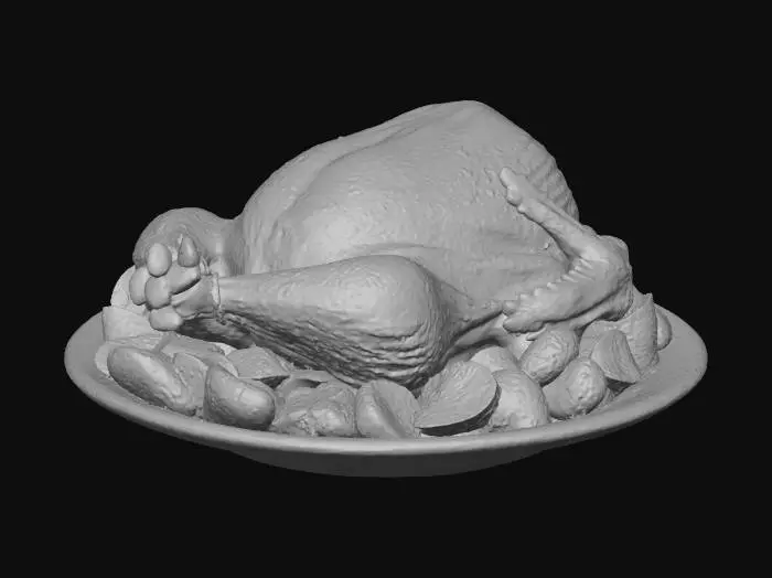 3D model for Thanksgiving Feast