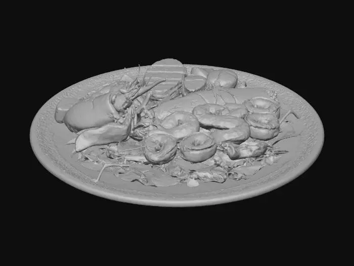 3D model for Seafood Feast Platter