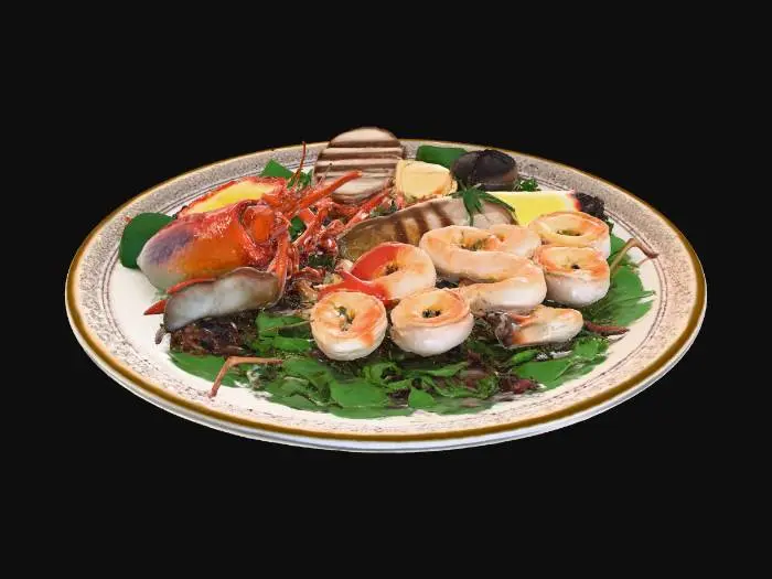 3D model for Seafood Feast Platter