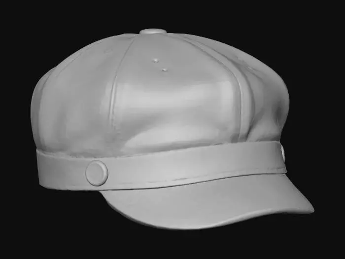 3D model for Leather Cap with Engraved Band