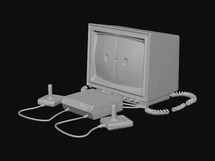 3D model for Retro Gaming Setup