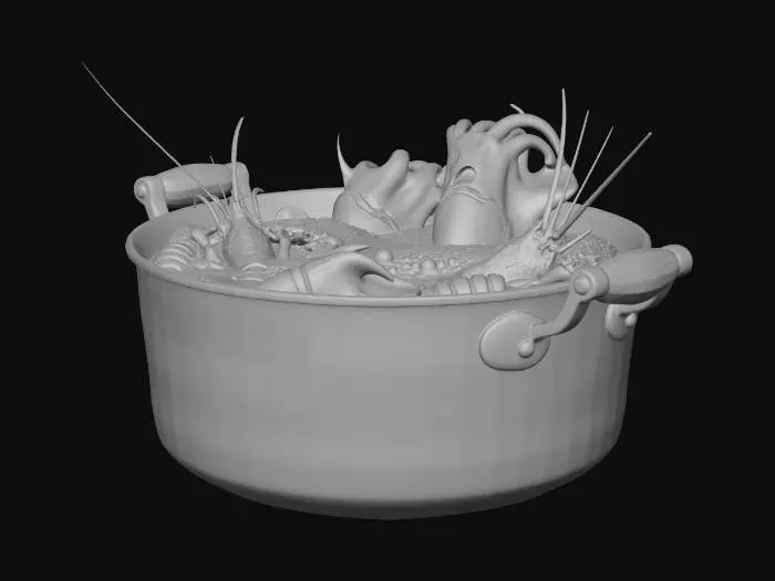 3D model for Seafood Delight
