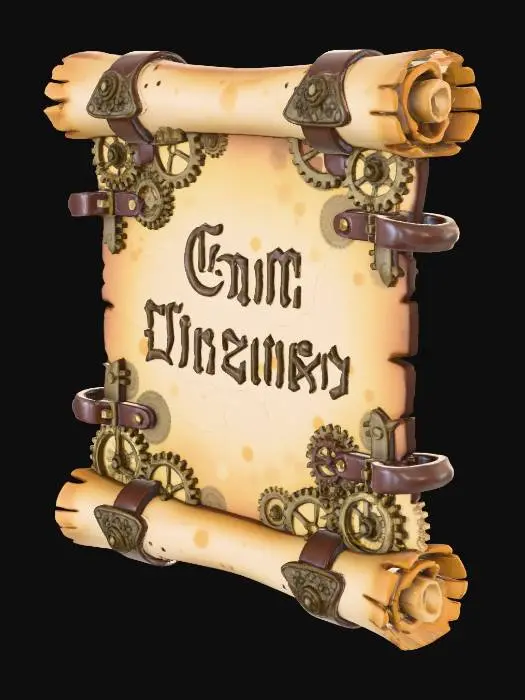 3D model for Gun License Scroll