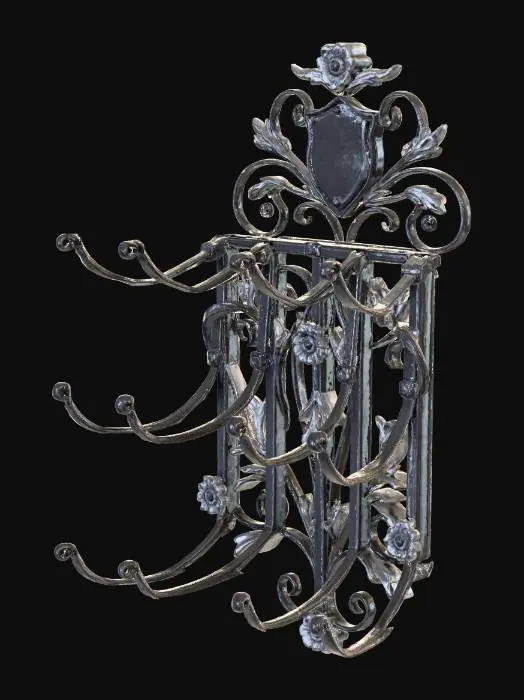 3D model for Ornate Iron Coat Rack