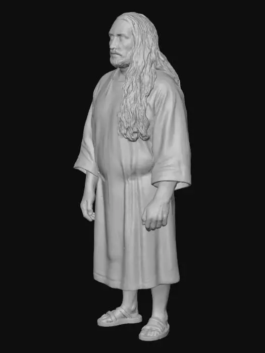 3D model for Portrait in Black Robe