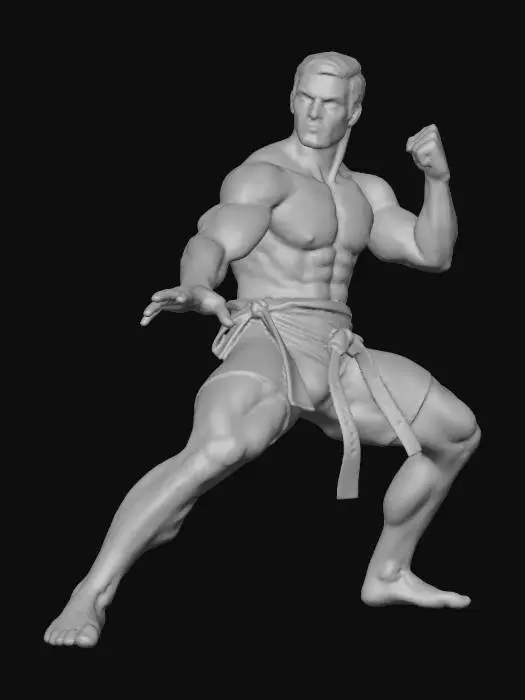 3D model for Martial Arts Figure