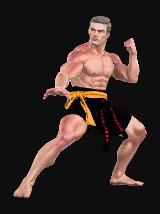 3D model for Martial Arts Figure