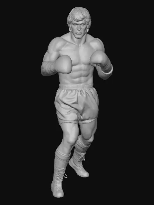 3D model for Boxing Champion in Action
