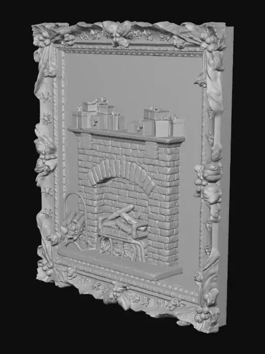 3D model for Holiday Hearthframe