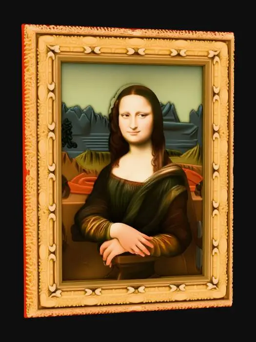 3D model for Mona Lisa