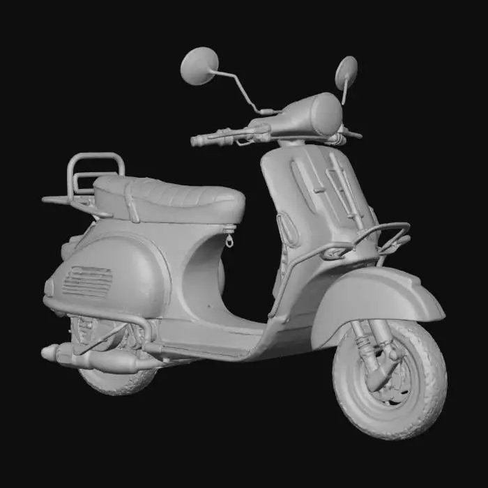 3D model for Blue Scooter Elegance