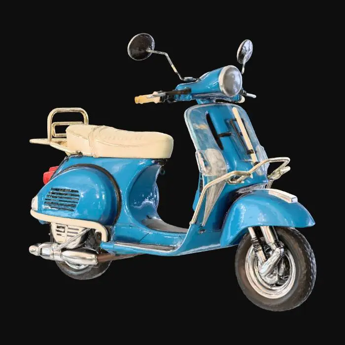 3D model for Blue Scooter Elegance