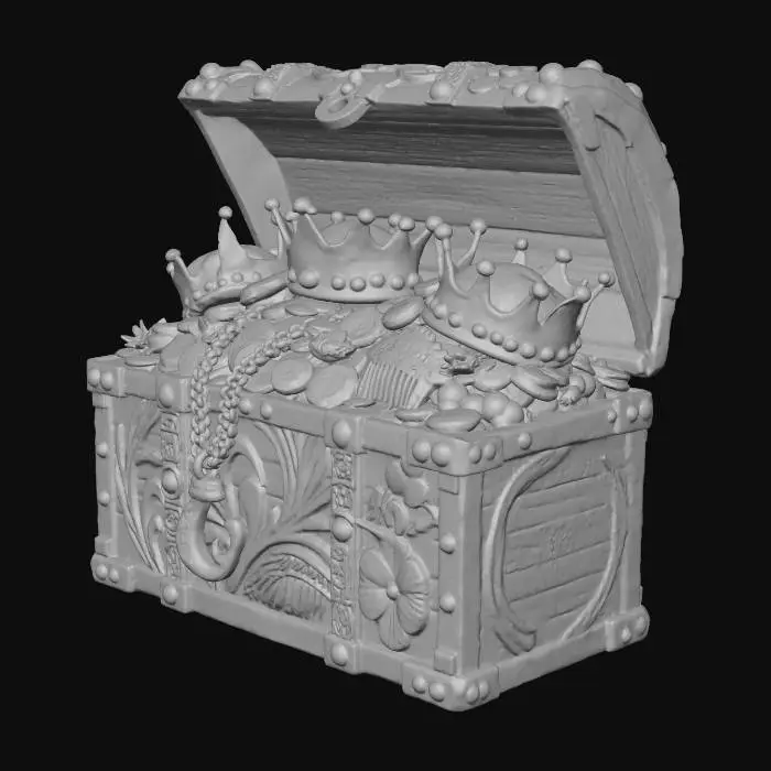 3D model for Treasure Chest of Crowns