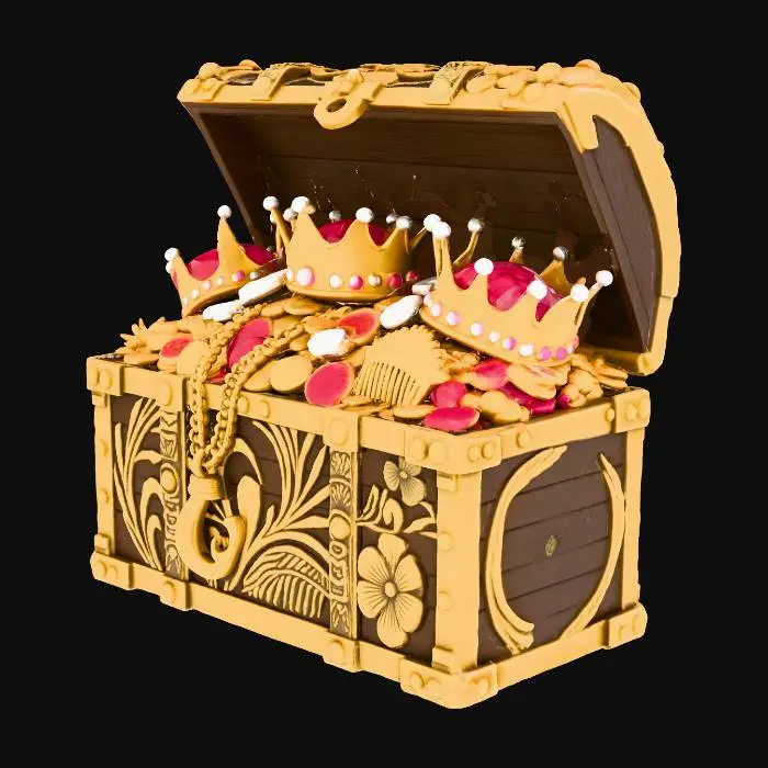 3D model for Treasure Chest of Crowns