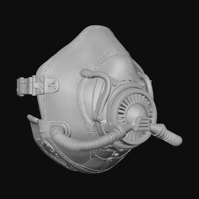 3D model for Steampunk Breather Mask