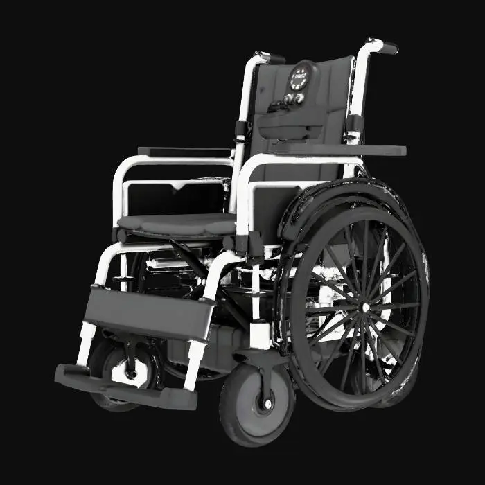 3D model for Electric Wheelchair Front View