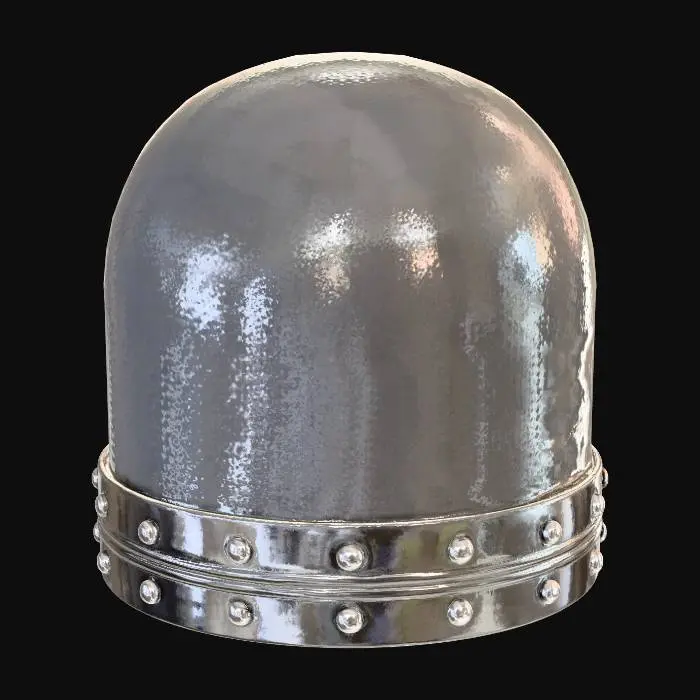 3D model for Glass Dome with Metal Base