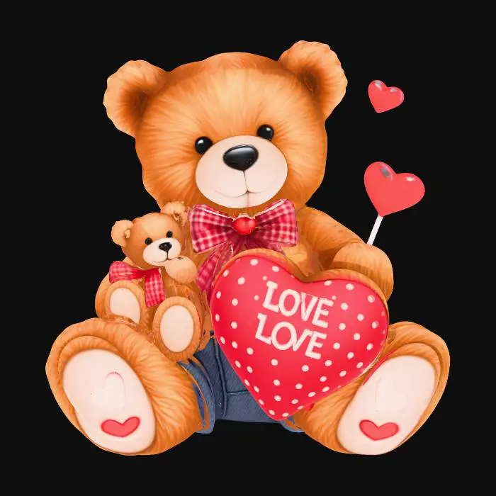3D model for Teddy Love Duo
