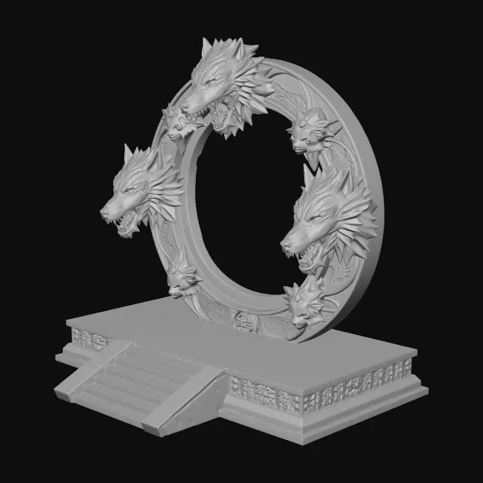 3D model for Wolf Portal