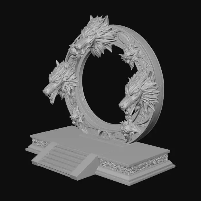 3D model for Wolf Portal