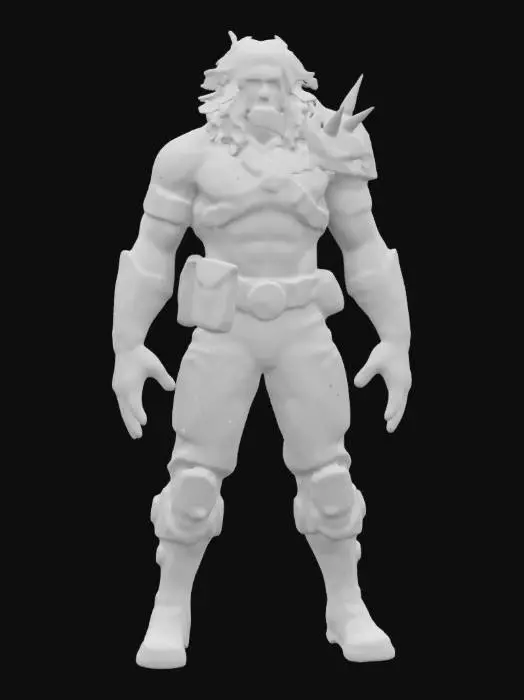 3D model for An ultra detailed, highest quality 3d model of the DC comic character Lobo played by Jason Momoa stood unarmed in an a-pose. With a design inspired by Simon Bisley, Keith Giffen and Todd McFarland. Photorealistic 