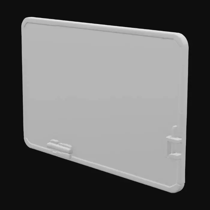 3D model for A large magnetic whiteboard with tactical map overlays pinned to it