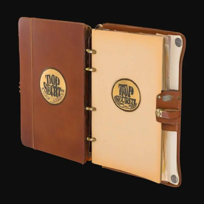 3D model for Ultra-detailed 3D render of a weathered military dossier folder from Call of Duty: Modern Warfare II