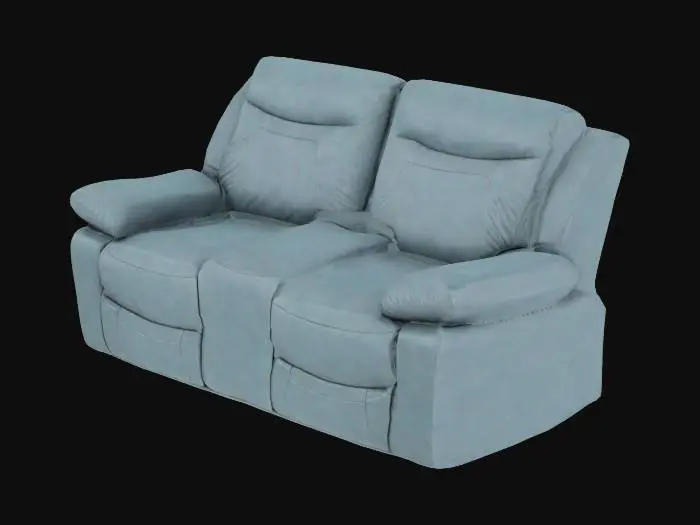 3D model for Recliner Loveseat with Cup Holders