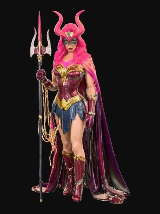 3D model for Evil Wonder Woman Warrior, #villain#