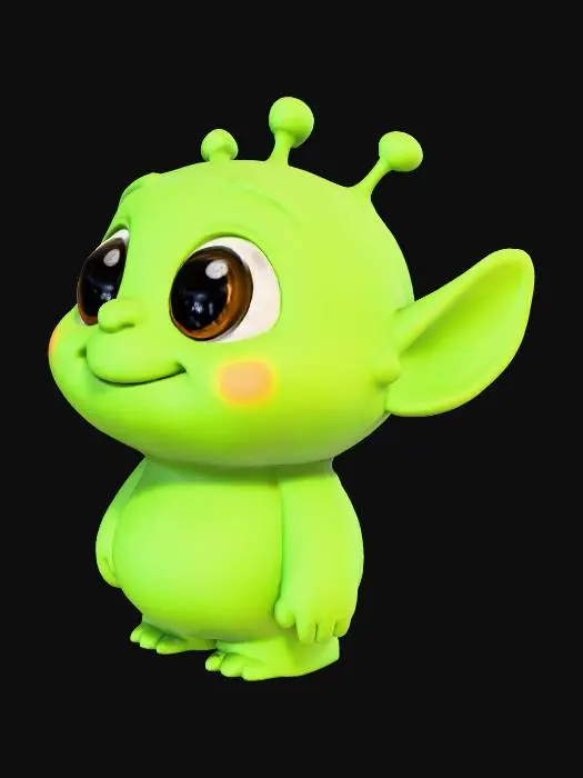 3D model for Alien Cuteness