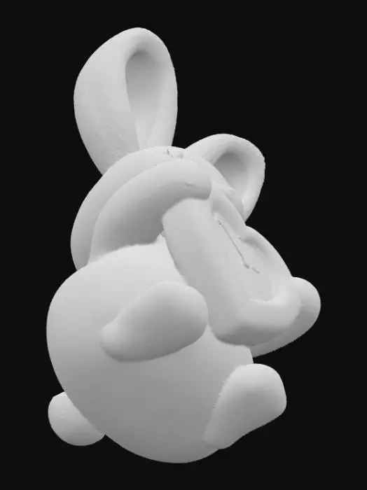 3D model for 하트 시계 토끼 