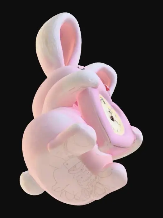 3D model for 하트 시계 토끼 