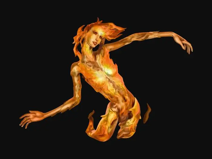 3D model for Ember Maiden