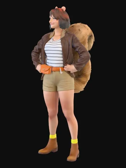 3D model for Squirrel Hero Costume