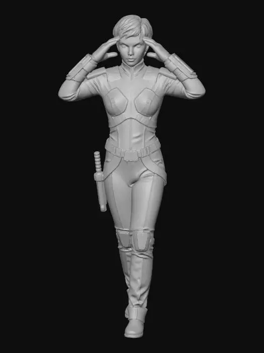 3D model for Telepathic Warrior