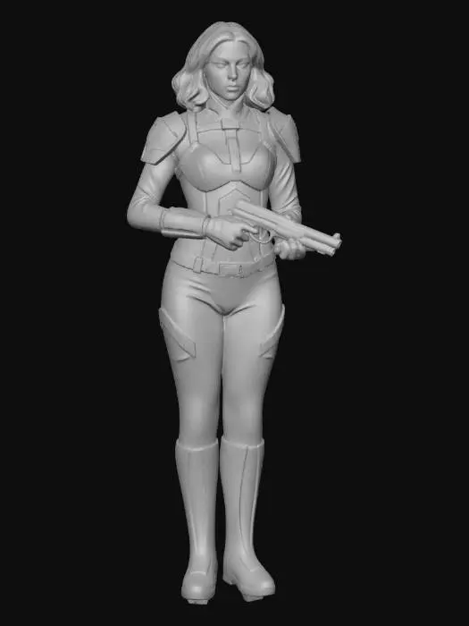 3D model for Red Warrior in Armor