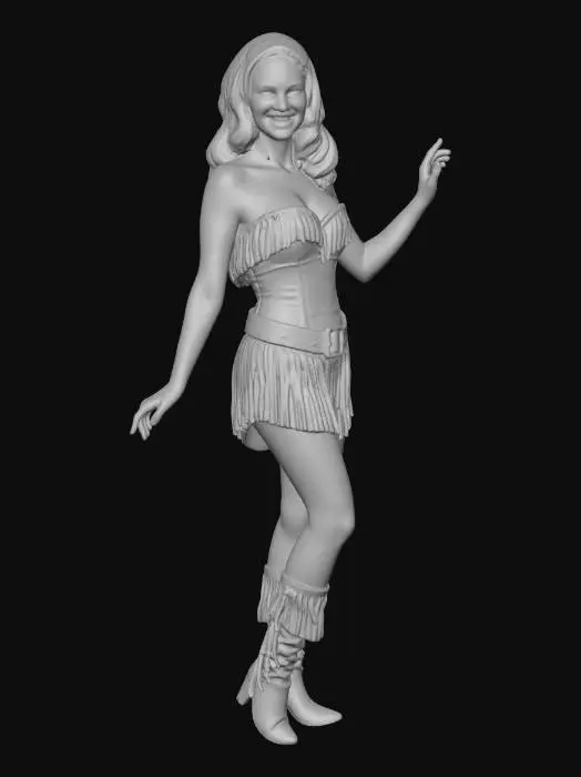 3D model for Crimson Fringe Showgirl