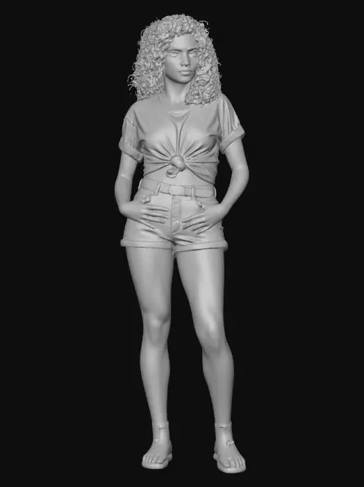 3D model for Knot-Tied Tee in a Neon Arcade