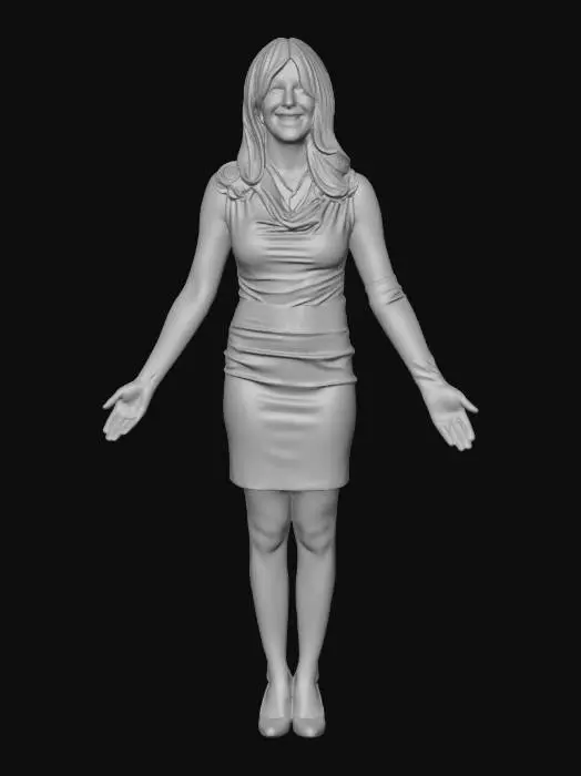 3D model for Golden Secretary