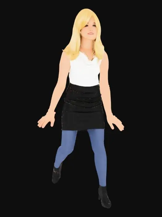 3D model for Golden Secretary