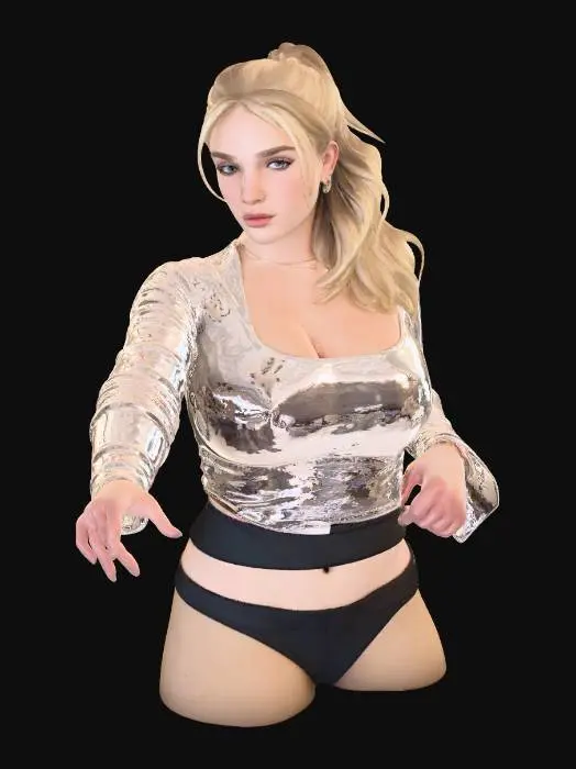 3D model for Winter Selfie by the Christmas Tree