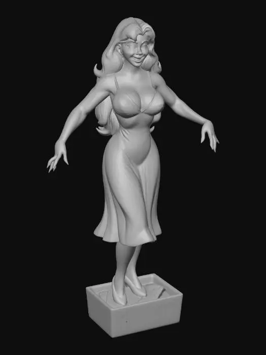 3D model for Living Doll on a Pedestal