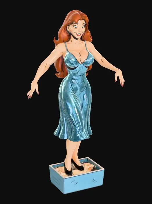 3D model for Living Doll on a Pedestal